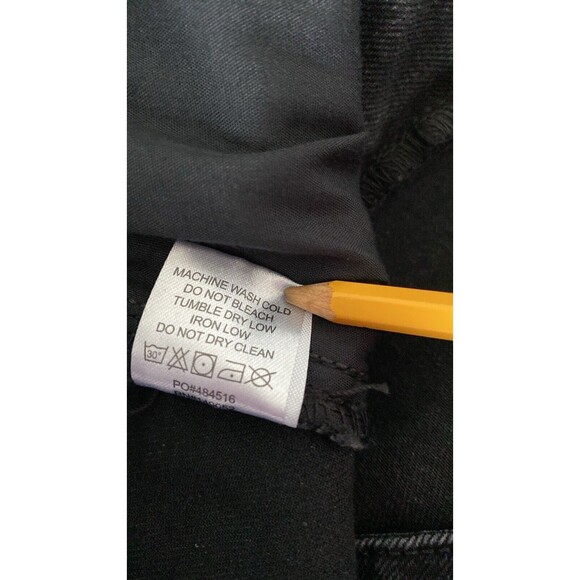 Fashion SuperNova Jean Womens 20 Side‎ Split Black Y2K Denim Straight Leg - Picture 12 of 13